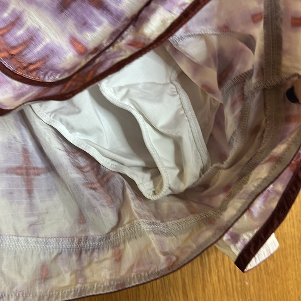 Free People Movement Varsity Blues Pink and White Printed Shorts -Sand Storm - Picture 9 of 15